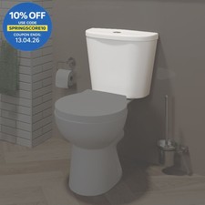 Replacement Toilet Cistern Only Close Coupled Dual Flush Ceramic WC White