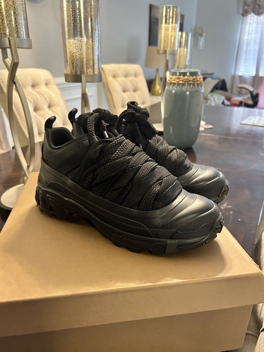 Burberry Arthur Black Lace Detail Sneakers Black | eBay