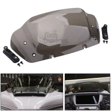8" Windshield Windscreen w/Adapter Brackets For Harley Street Glide FLHX/I 2024