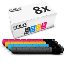 8x MWT Toner for Konica Minolta Bizhub C 454 e each approx. 27,000/35,000 pages