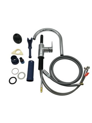 Grohe Wasserhahn Start Loop Einhand-Spültischbatterie, Hochdruck, herausziehbar