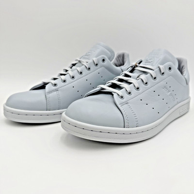 Adidas Stan Smith Lux Shoes Mens Size 9 Blue Leather Low Top Sneakers Originals