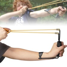 Professional Hunting Catapult Safer Slingshot With Rubber Aim Point Target Hot