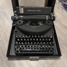 1932 Remington Rand Noiseless Typewriter Model 7 Seven w/ Case both in EXC COND! thumbnail
