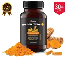 UpWellness Golden Revive + Joint Support Supplement Featuring Turmeric..