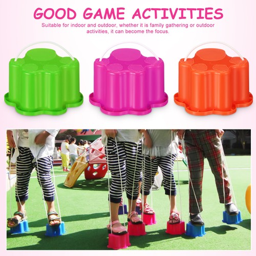 Zancos de cubo 6 piezas: tazas de plástico para caminar - juguete paso a paso para niños - garra de gato - Imagen 6 de 12