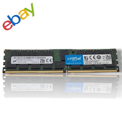 Micron 16GB DDR4 ECC REG Server RAM PC4-2133P RDIMM MTA36ASF2G72PZ #2159