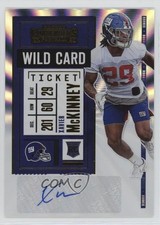 2020 Contenders Variation Wild Card Ticket Xavier McKinney Rookie Auto RC my8. rookie card picture
