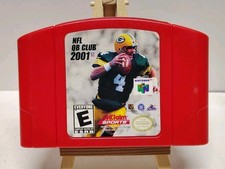 NFL QB Club 2001 - Authentic Red Cartridge Only (Nintendo 64, N64) Tested