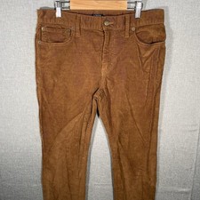 J Crew Pants Mens 30x30 Brown Corduroy Trousers Slacks Cords Slim Fit Flex