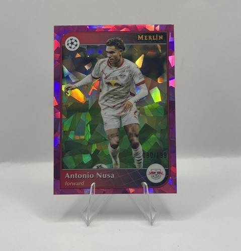 Topps 2024-25 Merlin UEFA Club Competitions Antonio Nusa RB Leipzig #50 /199