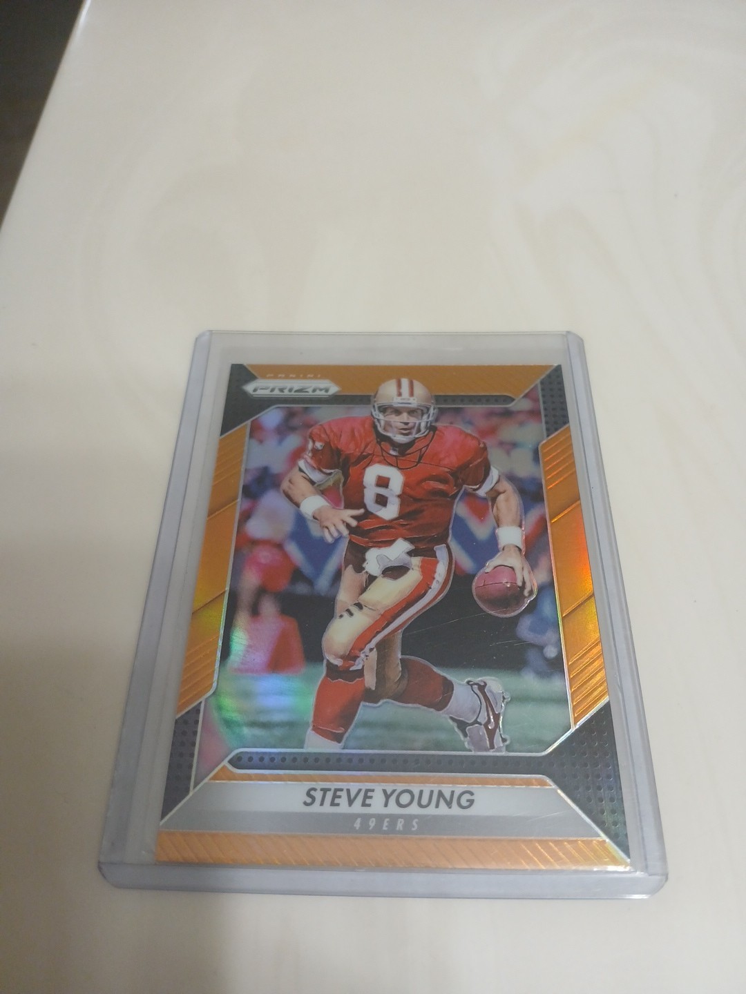 2016 Panini Prizm - Steve Young #105 Orange Prizm /299