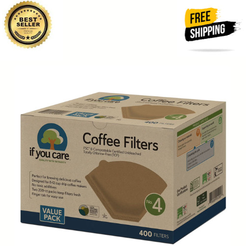 If You Care #4 Unbleached Coffee Filter (400 ct.) Great Price