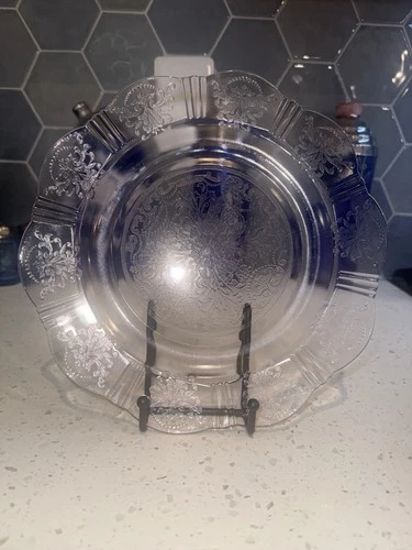 Macbeth Evans American Sweetheart Pink 9 3/4” Dinner Plate Depression Glass