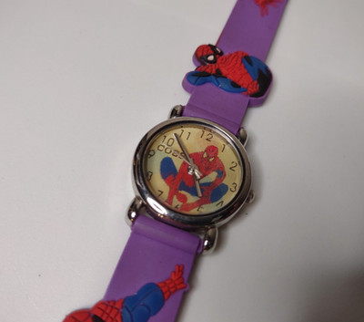 Very Awesome Spider-Man Changing Dial Watch With Purple Band