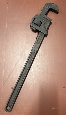 Vintage Plomb Proto STILLSON Pipe Wrench 24'' 4124 USA   Nice!