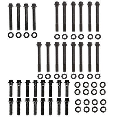Cylinder Head Bolt Set with Washer Chevy SBC 350 383 400 327 305 134-3601 34PC