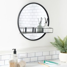 OHS Bathroom Mirror Metal Framed Vanity Wall Mounted Shower Home Decor
