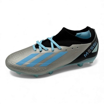 Adidas X Crazy Fast Messi.3 Firm Ground Kinder Fußballschuhe Silber IE4078 UK 5,5