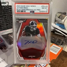 2023 SAGE High Series Peak Performance Red Jayden Reed #PKA-JR Rookie Auto RC