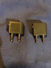 Set Of 2 SONY Adaptor Plugs For airplane Use For Headset Original