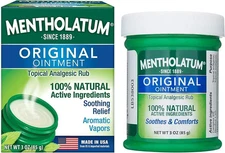 Mentholatum Original Chest Rub Ointment , White, 3 Ounce