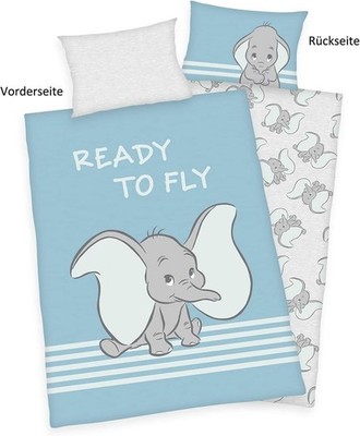 Disney Dumbo - Wendebettwäsche - 40 x 60 / 100 x 135 cm