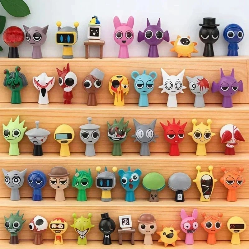 2025 New Sprunki Figures 24/48PCS Set | Sprunki Incredibox Anime Action Figures