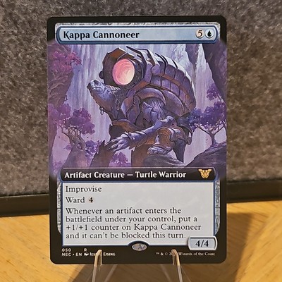 MTG Kappa Cannoneer Commander: Kamigawa: Neon Dynasty Borderless NM Fresh Pull