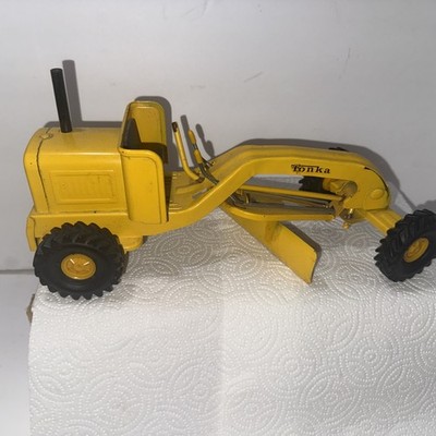 Vintage 1960's Tonka Pressed Steel Yellow Construction Road Grader