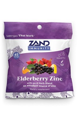 Zand Elderberry Zinc 45 Lozenge