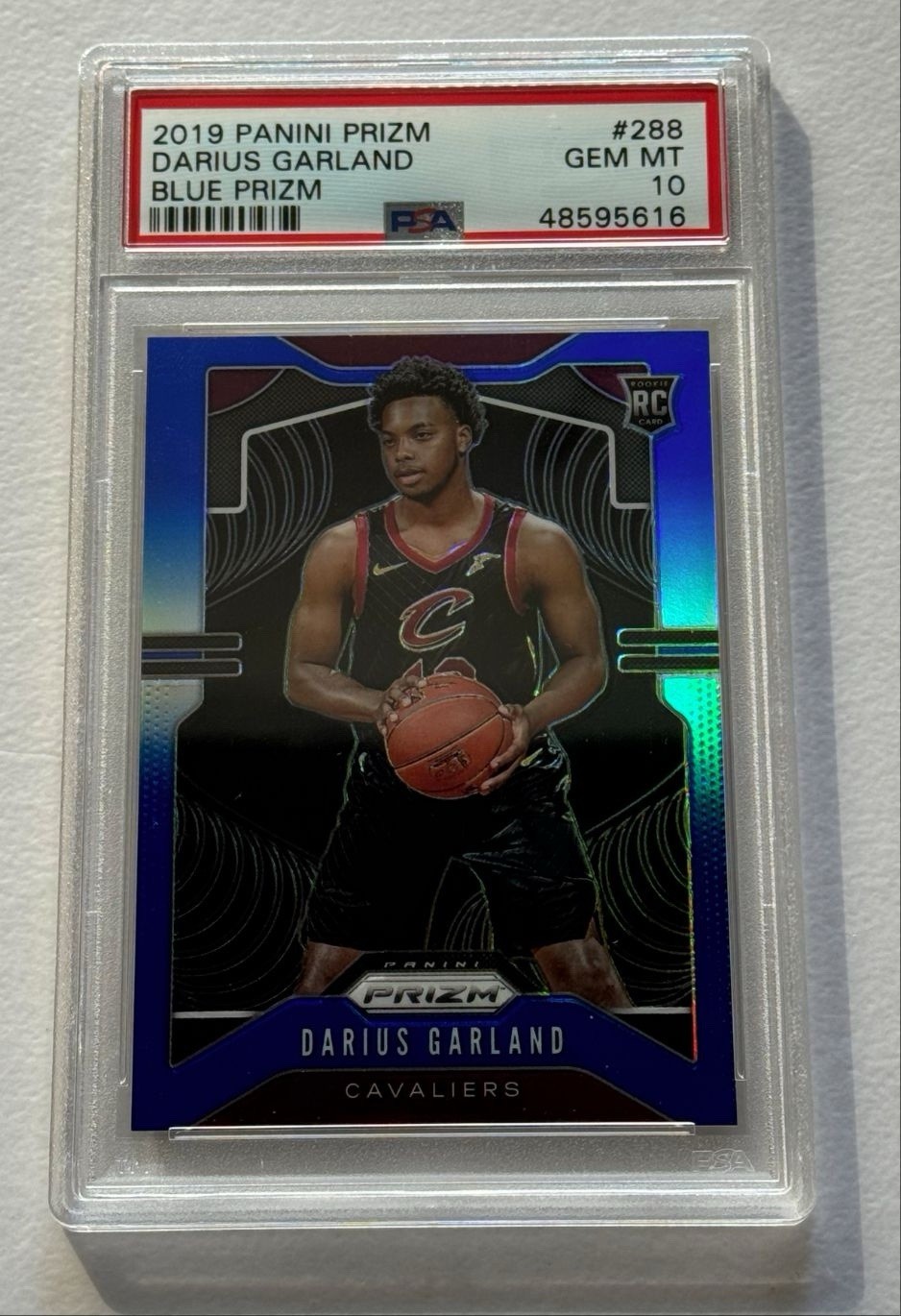 2019-20 Panini Prizm Darius Garland Rookie /199 Blue #288 RC PSA 10