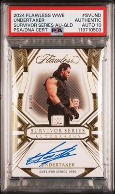 2024 Flawless WWE Undertaker #SV-UND Survivor Series Auto Gold /10 PSA Authentic