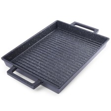 Plaque à griller granit 43x26 cm – plancha cuisine GRANDE antiadhésive
