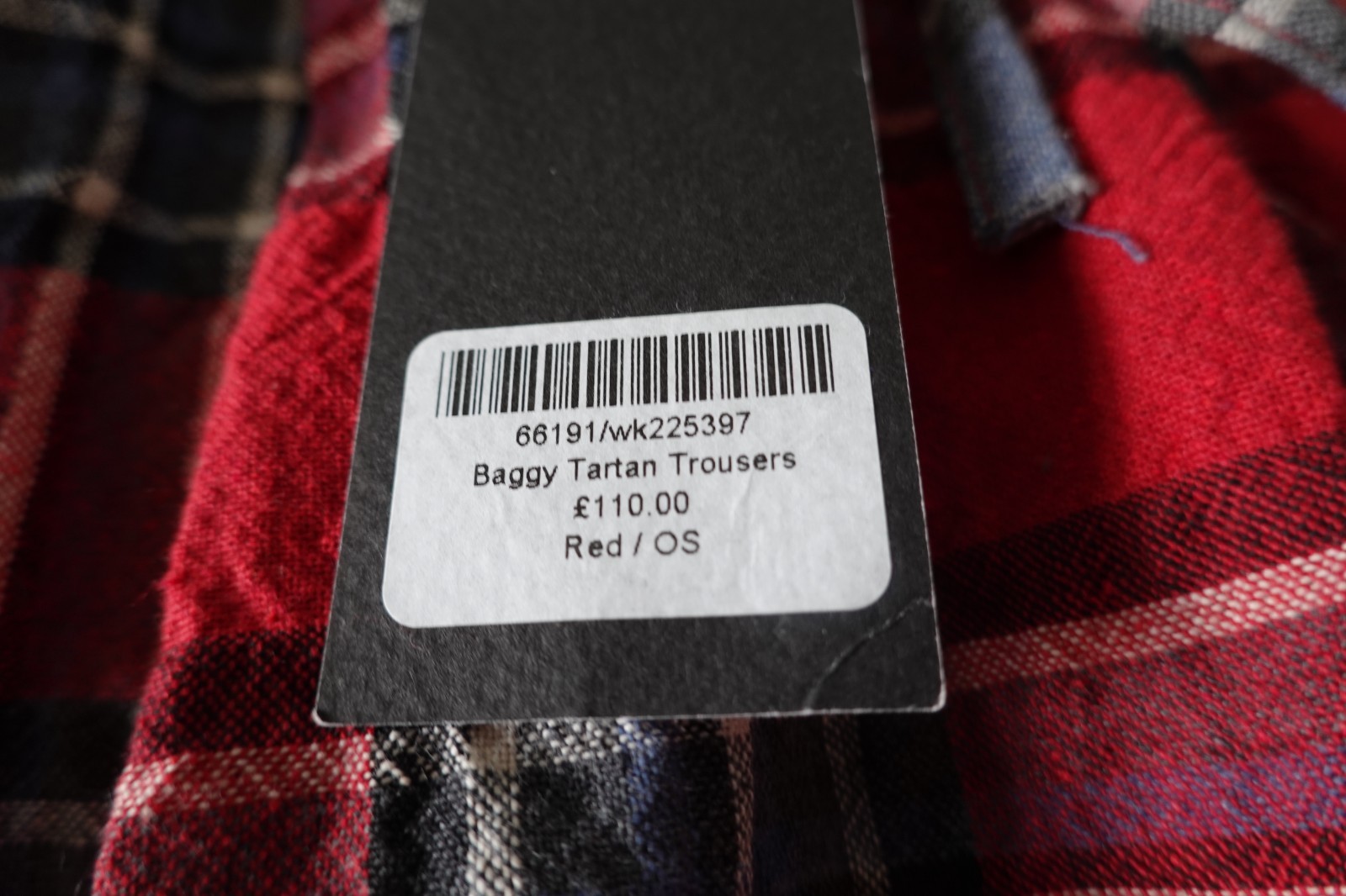 NWT WENDY KEI Cotton Checked TARTAN TROUSERS SUIR - uk 8 rrp £205 image 7