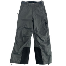 REI Co-op Ski Pant Boy 6-7Y Gray Adjustable Waist Waterproof Insulated Snowboard