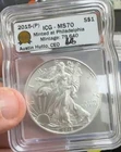 US American Eagle 2015-P 1oz Silver dollar Coin MS70 .999 LOW EMERGENCY MINT