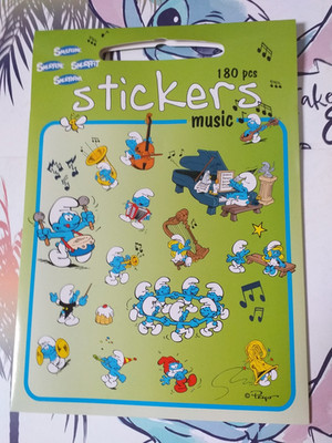 SMURFS STICKERS MUSIC (180 PCS)