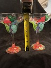 Hand Crafted Margarita Glasses. Set of 2 Painted And Bedazzled. Party time!!  — photo 5