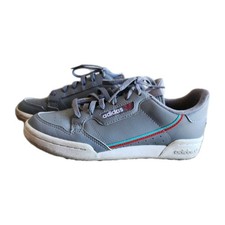 Adidas Continental 80 Big Kid Shoes Grey Three-Hi-Res Aqua-Scarlet F99784 Sz 4.5