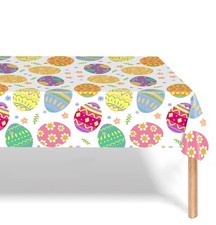 Easter Party Tablecloth Easter Egg Table Cover Decoration Festival Tableware