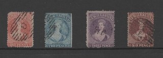New Zealand 1862 1871 used QV Chalons