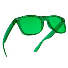 Green Color Therapy Mood Glasses Migraine Glasses Light Therapy Chakra Healin...