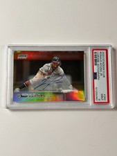 2023 Stadium Club Chrome Ronald Acuna Jr. #262 Auto #/25 SP PSA 9