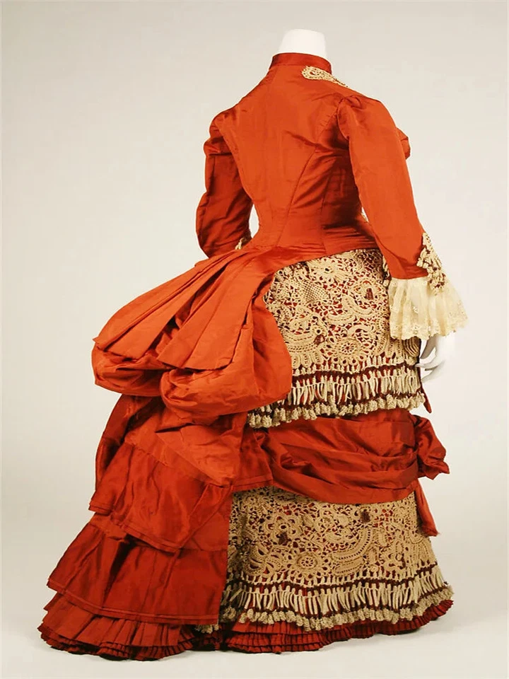 1880s Victorian Civil War Bustle  Comstock Day Dresses Historical  Renaissance  - Image 4 of 4