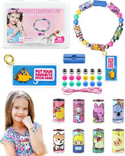 Bracelet Making Kit for Kids 80 Reusable Stickers, DIY Craft for Ages 5-12