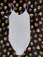 Ethika New With Tags Women's Pull-On "The Bodysuit" Light Gray SZ Small