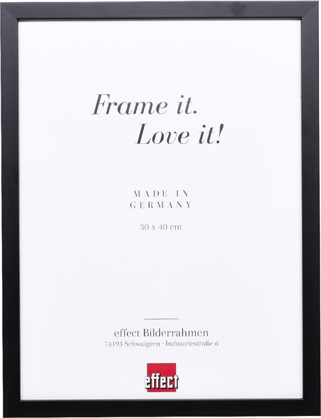 Effect Holzrahmen Profil 58 Schwarz 60X80 Cm Mit Museumsglas-image