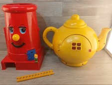 Bluebird Big Yellow Teapot & Chimney 1981 Toy Playset With 1 Figure