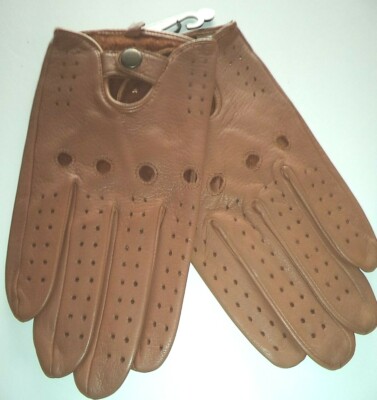 Men's {Fownes Brand Deerskin} Driving Gloves* Large,Tan